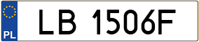 Trailer License Plate